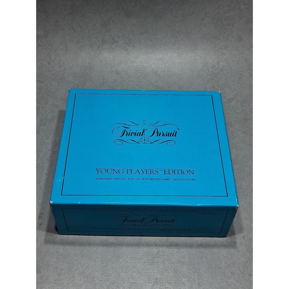 TRIVIAL PURSUIT Master Game YOUNG PLAYERS Edition COMPLETE 1984